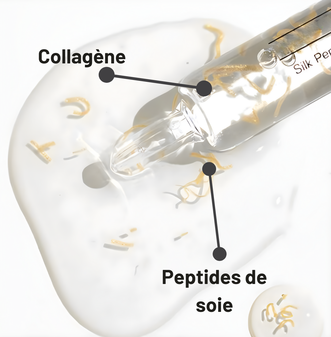 Lift à la soie dorée aux peptides