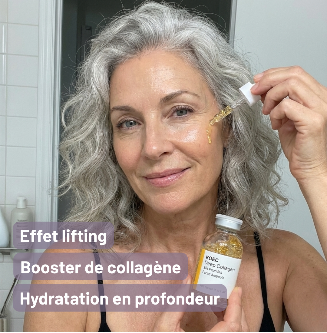 Lift à la soie dorée aux peptides