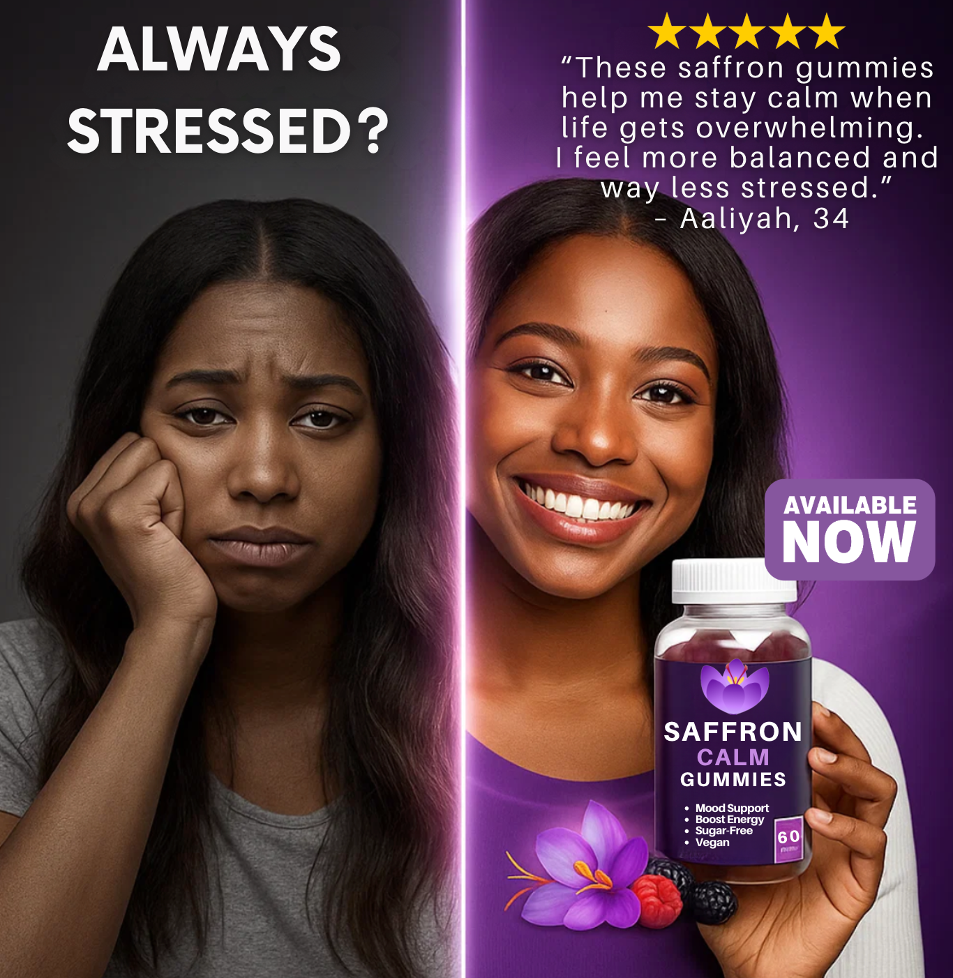 Saffron Calm Gummies