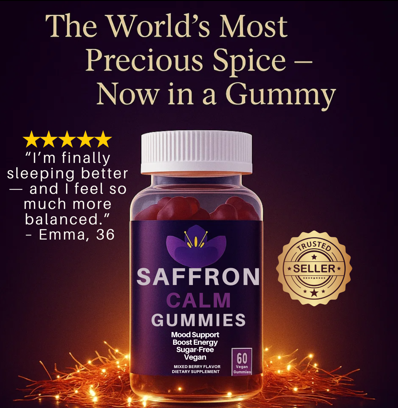 Saffron Calm Gummies