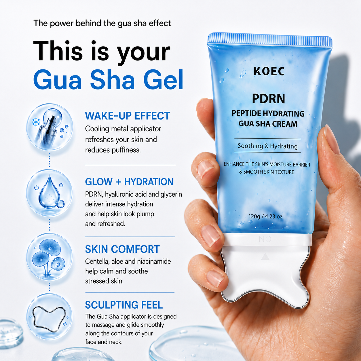 PDRN Gua Sha Face Sculpting Gel