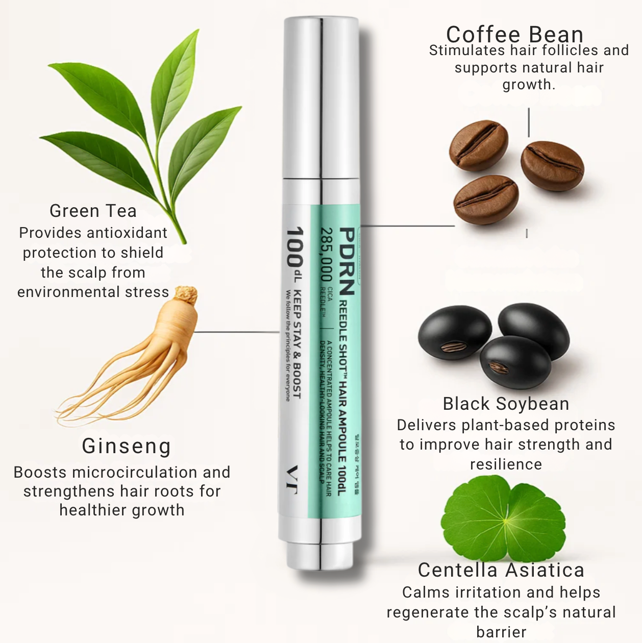 Booster de croissance capillaire au PDRN 15 ml