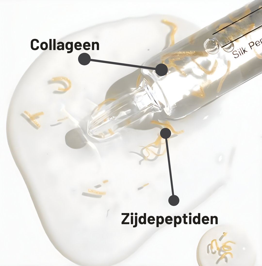 Lift met gouden zijde en peptiden