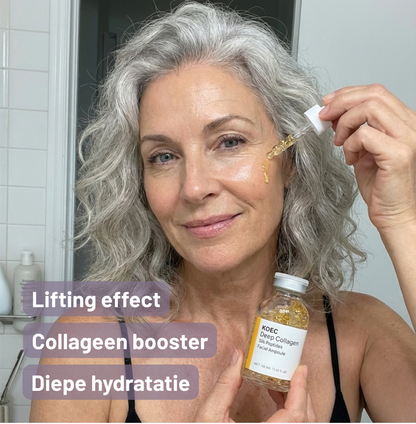 Lift met gouden zijde en peptiden